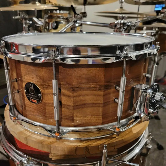 14’x6.5’ American Black Walnut Stave snare drum - ConunDrum Australia