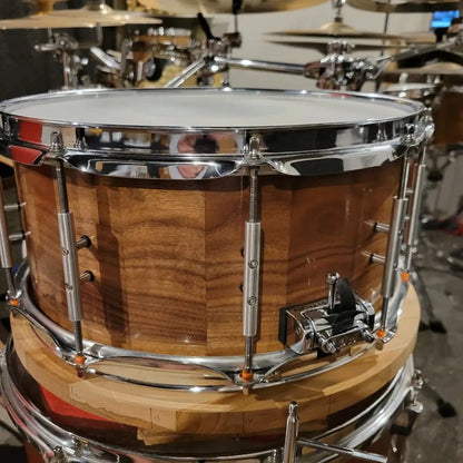 14’x6.5’ American Black Walnut Stave snare drum - ConunDrum Australia