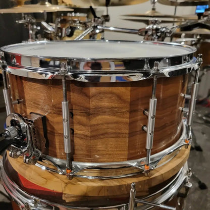 14’x6.5’ American Black Walnut Stave snare drum - ConunDrum Australia