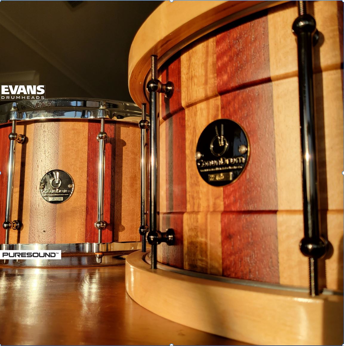 Snare Drums Custom Stave Snare Drum ConunDrum Australia