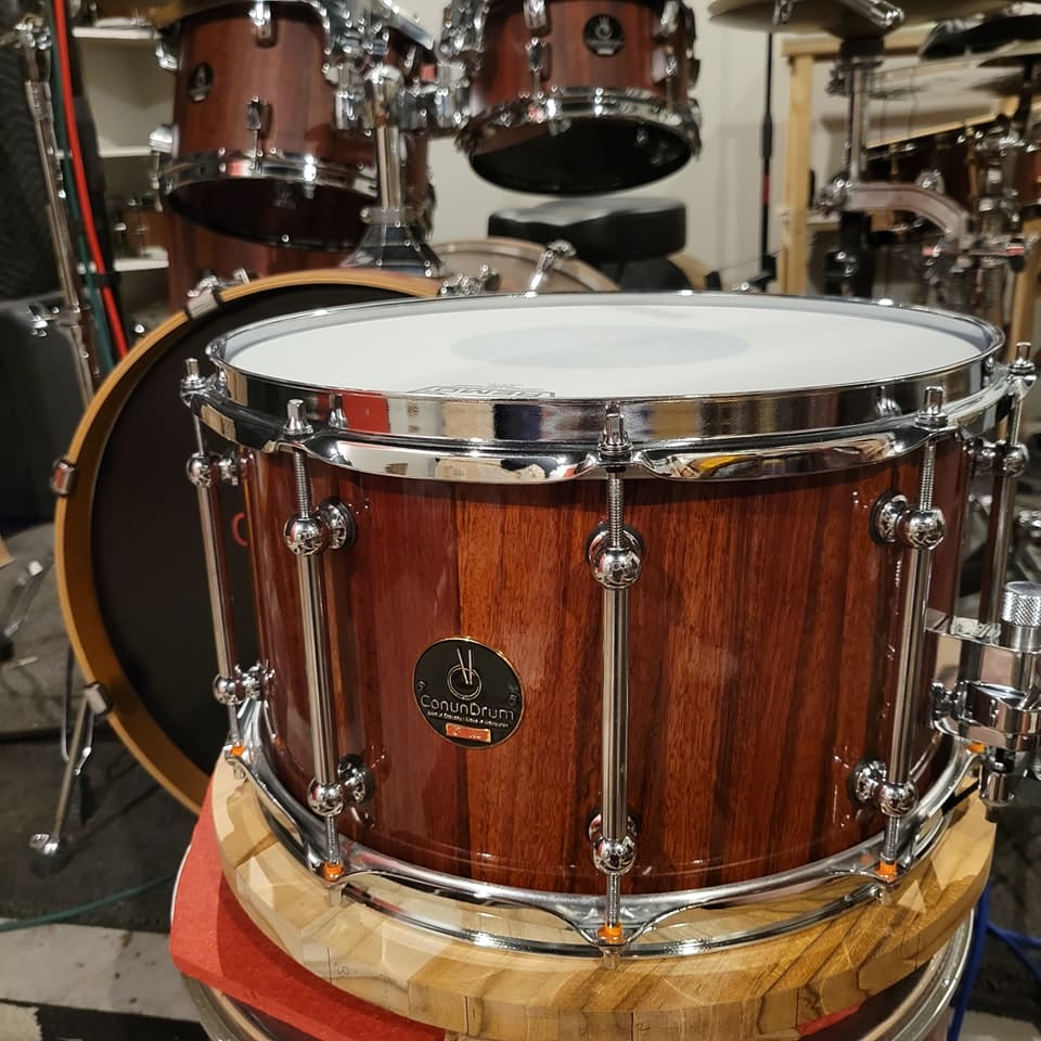 Jarrah stave snare drum