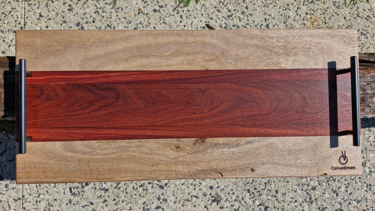Custom marri and jarrah serving board