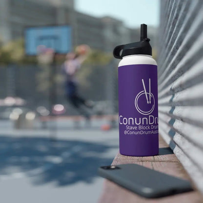 ConunDrum Purple Stainless Steel Water Bottle, Standard Lid - ConunDrum Australia