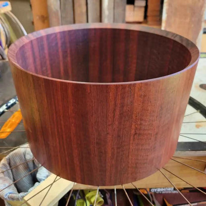 Jarrah shell, Hardness 8.5kN (Inc. Bearing edges & Snare beds)